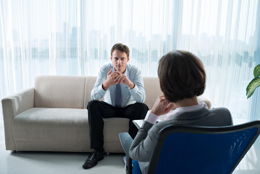 person receiving counseling with a tinnitus therapist