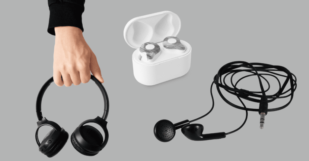 Assortment of headphones